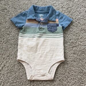 Baby B'gosh Striped Polo Onesie Bodysuit